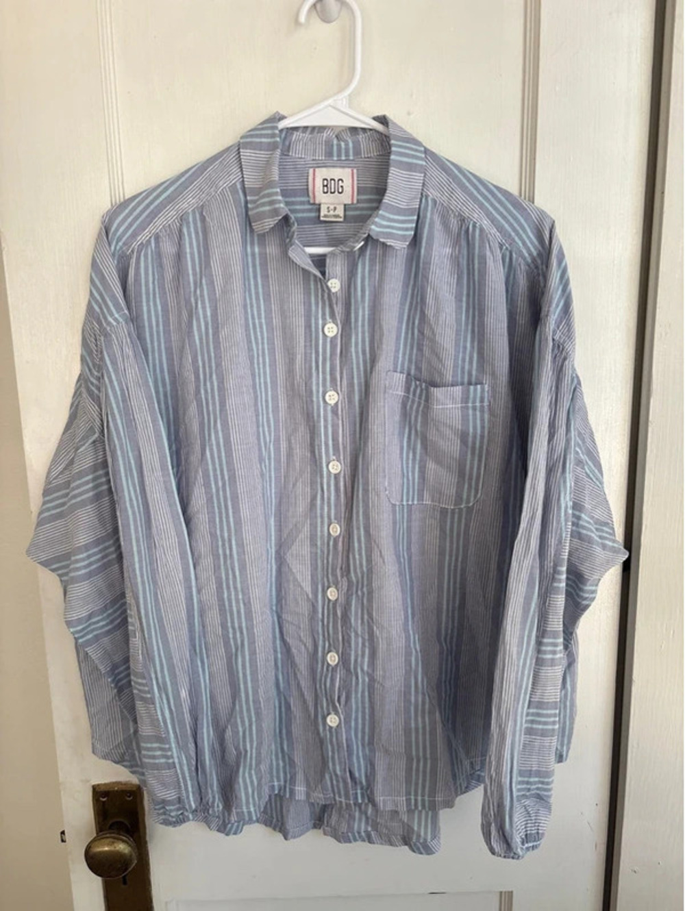 BDG 100% cotton, button down shirt. US size S
